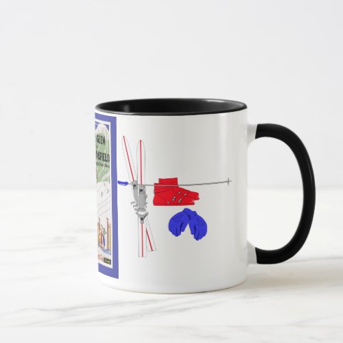 Vintage Ski Poster Mad River Glen Mug