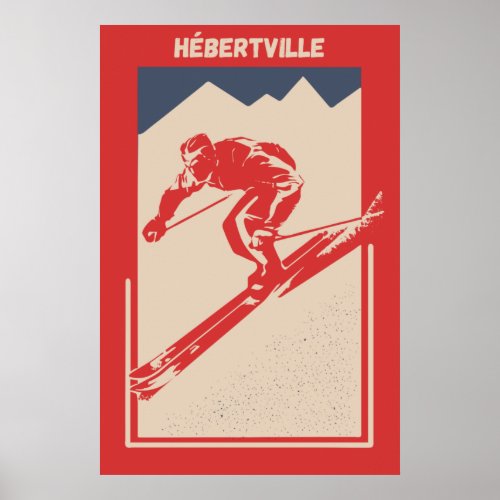 Vintage Ski Quebec Resort Herbertville Poster