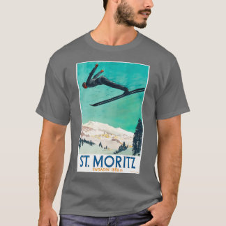 Vintage Ski Saint Moritz T-Shirt