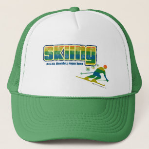 Vintage Ski Style Trucker Hat
