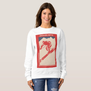 Vintage Ski Wyoming Mountain Resort Antelope Butte Sweatshirt