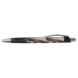 "Vintage Skies: The Kangaroo Pilot in Old Plane Pen
