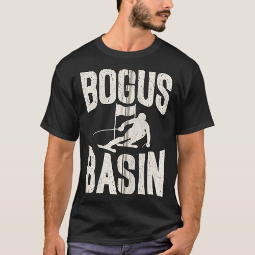 Vintage Skiing  Bogus Basin Idaho Snow Enthusiasts T_Shirt