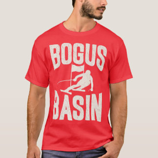 Vintage Skiing Bogus Basin Idaho Snow Enthusiasts T-Shirt
