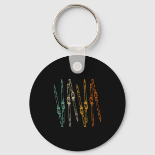 Vintage Skiing Retro Ski Keychain