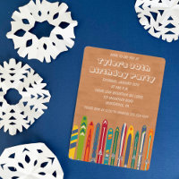 Vintage Skis Custom Skiing Themed Party