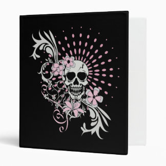 Vintage Skull 3 Ring Binder
