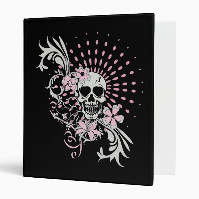 Vintage Skull 3 Ring Binder (Front/Inside)