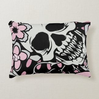 Vintage Skull Accent Pillow
