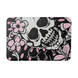 Vintage Skull Bath Mat