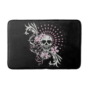 Vintage Skull Bath Mat