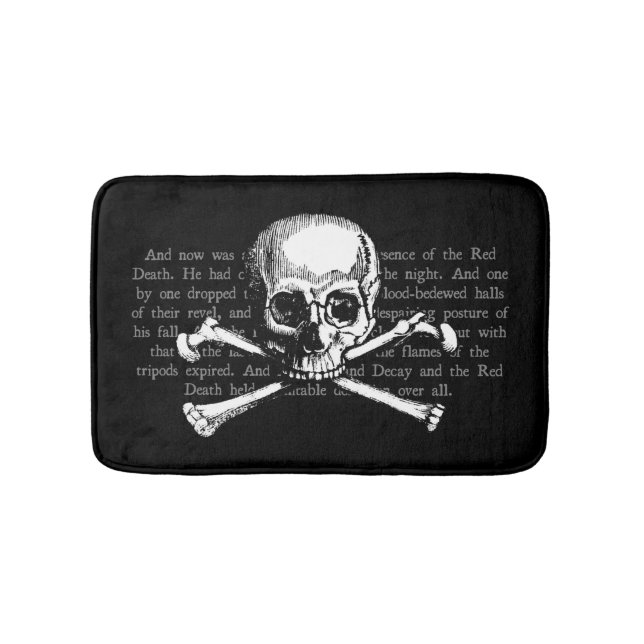 Vintage Skull Bathroom Mat (Front)
