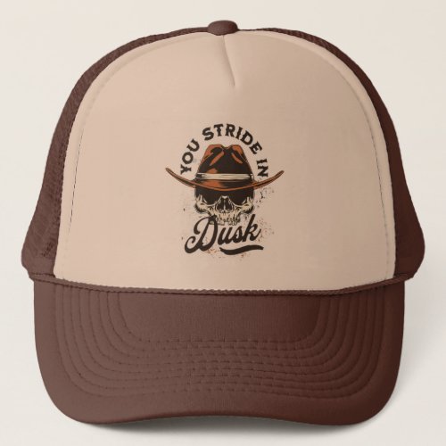 Vintage Skull Cowboy Hat Graphic