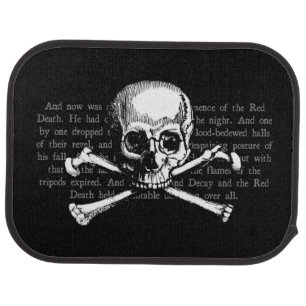 Vintage Skull & Crossbones Car Floor Mat