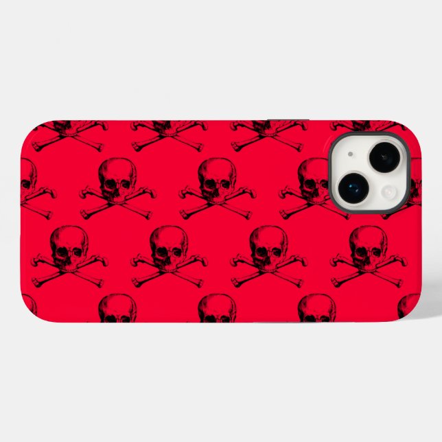 Vintage Skull & Crossbones Case-Mate iPhone Case (Back (Horizontal))