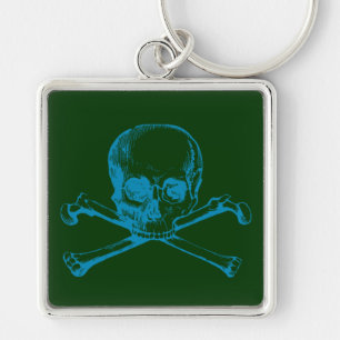 Vintage Skull & Crossbones Keychain
