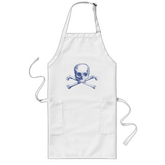 Vintage Skull & Crossbones Long Apron