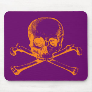 Vintage Skull & Crossbones Mouse Pad