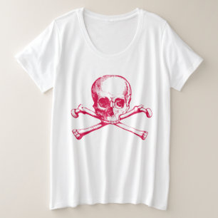Vintage Skull & Crossbones Plus Size T-Shirt