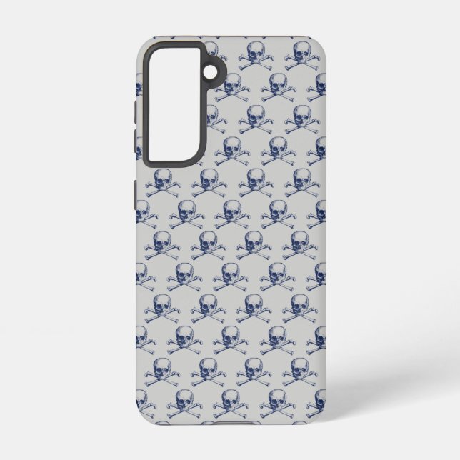 Vintage Skull & Crossbones Samsung Galaxy Case (Back)