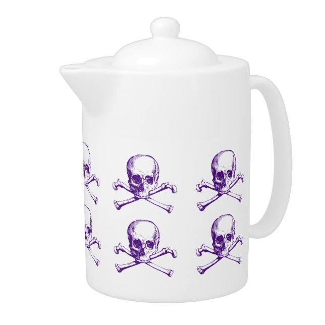 Vintage Skull & Crossbones Teapot (Right)