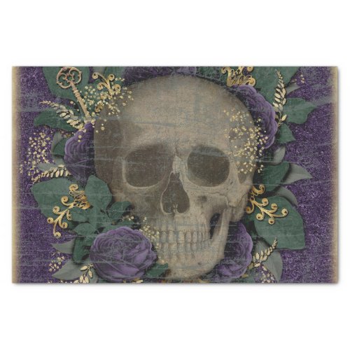 Vintage Skull Halloween Tissue Paper