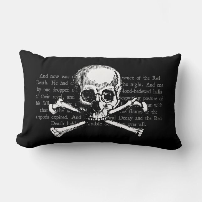 Vintage Skull Lumbar Pillow (Front)