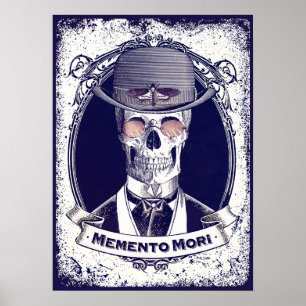 Vintage Skull Memento Mori poster