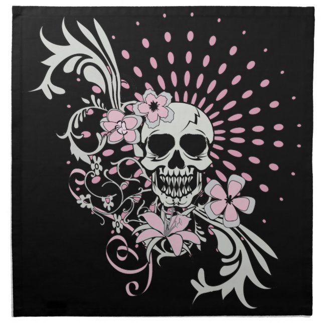 Vintage Skull Napkin (Front)