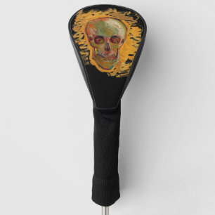Vintage Skull Painting by Van Gogh Golf Head Cover
