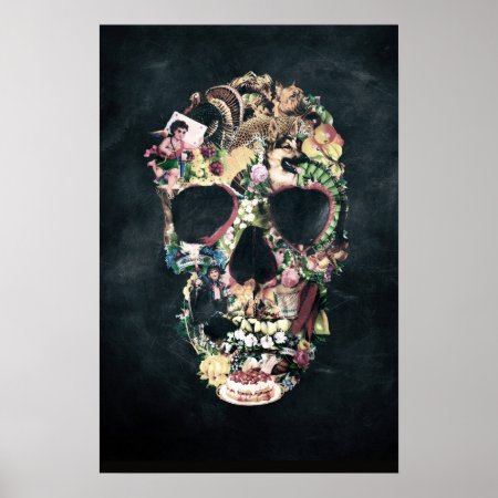 Vintage Skull Poster