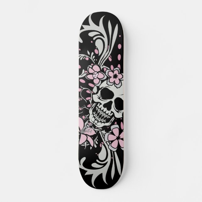Vintage Skull Skateboard Deck (Front)