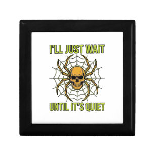 Vintage Skull Spider Funny Halloween T-Shirt Desig Gift Box