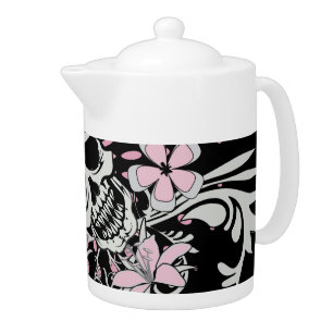 Vintage Skull Teapot