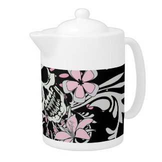 Vintage Skull Teapot