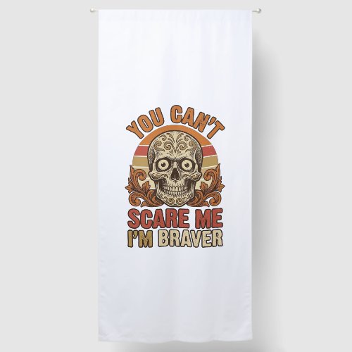 Vintage Skull You Can’t Scare Me Halloween Shirt D Blackout Curtains