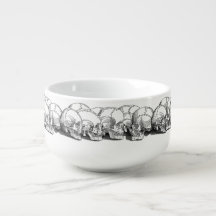 Vintage Skulls Soup Mug
