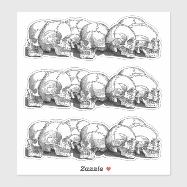 +|| Vintage Skulls ||+ Sticker (Sheet)