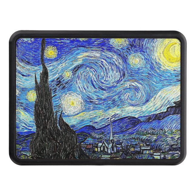 Vintage Sky Night Starry Night Belt Buckle Hitch Cover (Front)
