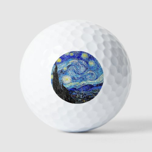 Vintage Sky Night Starry Night Golf Balls