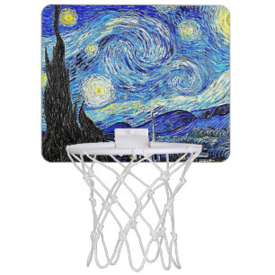 Vintage Sky Night Starry Night Mini Basketball Hoop