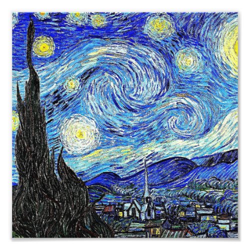 Vintage Sky Night Starry Night Photo Print