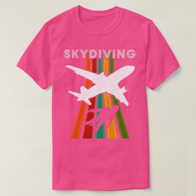 Vintage Skydiving Parachuting Retro Skydiver 3 T-Shirt (Design Front)