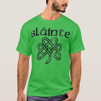 Vintage Slainte Cute Cheers Good Health Fun St T-Shirt