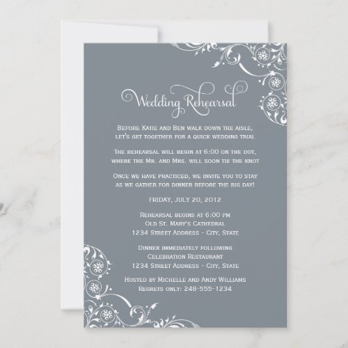Wedding Rehearsal and Dinner Invitations | Slate