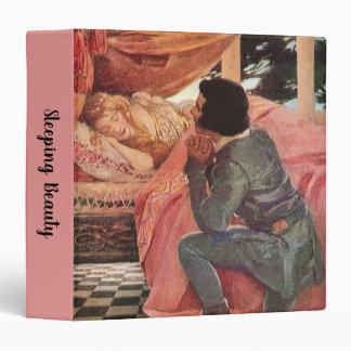 Vintage Sleeping Beauty by Jessie Willcox Smith 3 Ring Binder