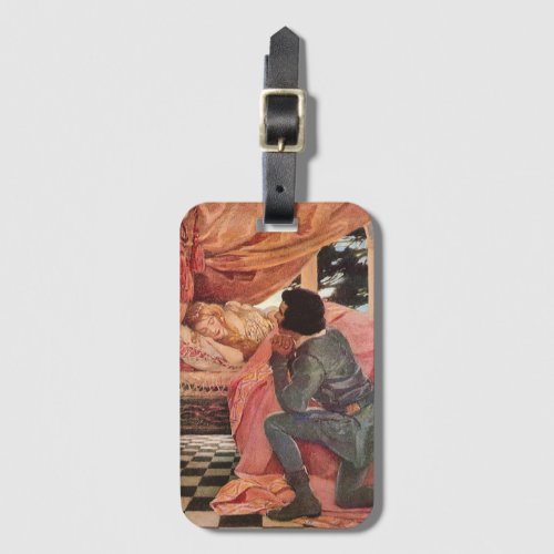 Vintage Sleeping Beauty by Jessie Willcox Smith Luggage Tag