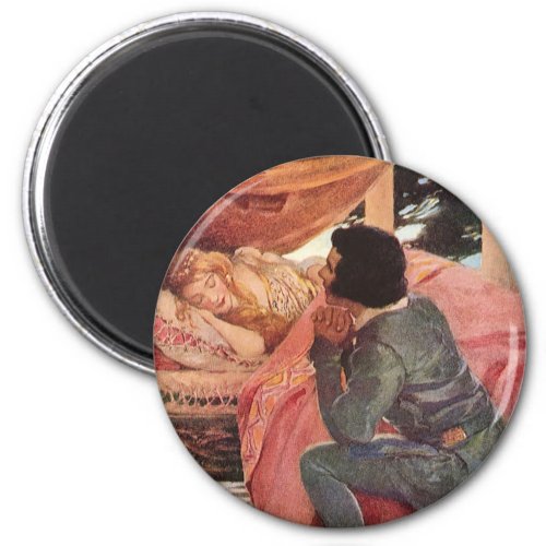 Vintage Sleeping Beauty by Jessie Willcox Smith Magnet