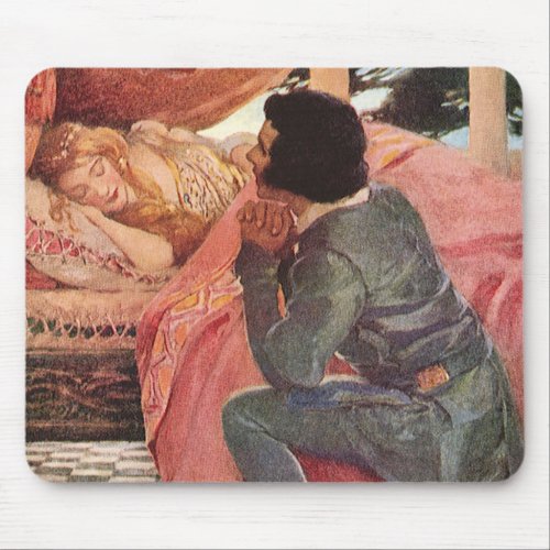 Vintage Sleeping Beauty by Jessie Willcox Smith Mouse Pad