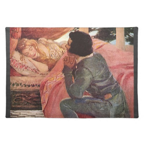 Vintage Sleeping Beauty by Jessie Willcox Smith Placemat